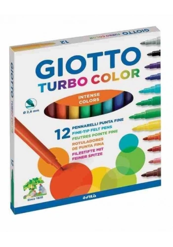 Giotto Turbo Color Keçeli Kalem 12li 416000
