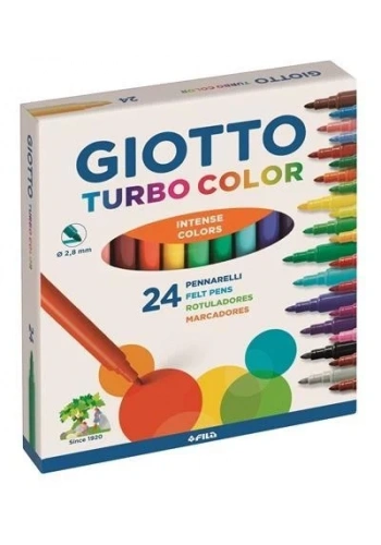Giotto Turbo Color Keçeli Kalem 24lü 417000
