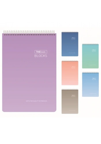 Gıpta Bloknot Thebook Blocks Spiralli Sert Kapak A4 100 YP Kareli 5522