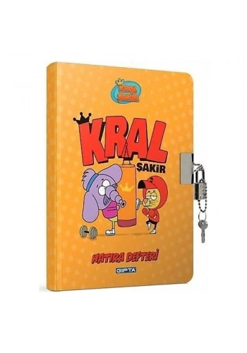 Gıpta Hatıra Defteri Kral Şakir Kilit.ip.Dk.Sert Kapak 14x20-96 YP