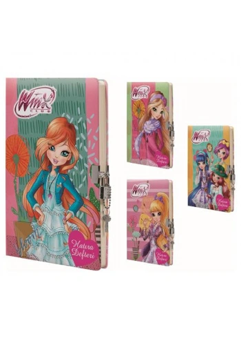 Gıpta Hatıra Defteri Wınx Kilitli İp.Dkş.Sert Kapak 14x20 96 YP