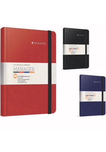 Gıpta Manager İpl.Dkş.Yum.Sert Kapak Def.A5 80 YP Kare