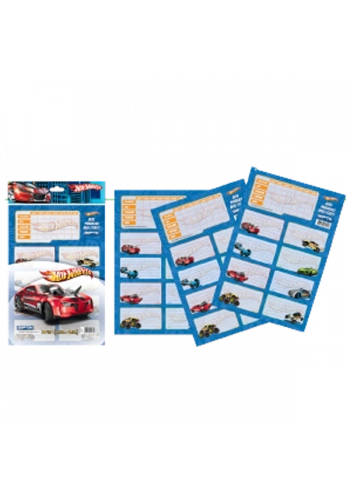 Gıpta Okul Etiketi Ders Programlı Hot Wheels 3 Yp 3-5410000-2101