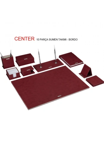 Gıpta Sümen Takımı 10 Parça Center Bordo 7140