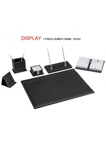 Gıpta Sümen Takımı 7 Parça Display Siyah 7103