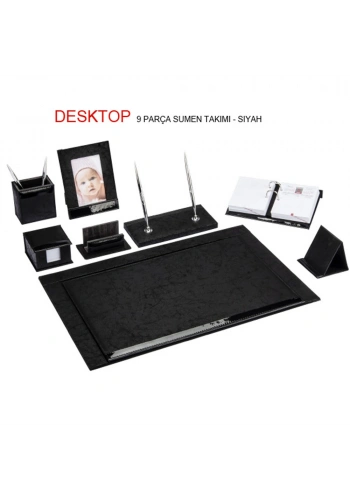Gıpta Sümen Takımı 9 Parça Desktop Siyah 7129