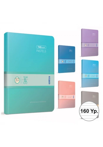 Gıpta Thebook Pastels İp.Dkş.Sert Kapak Defter 20x28 160 YP Çizgisiz