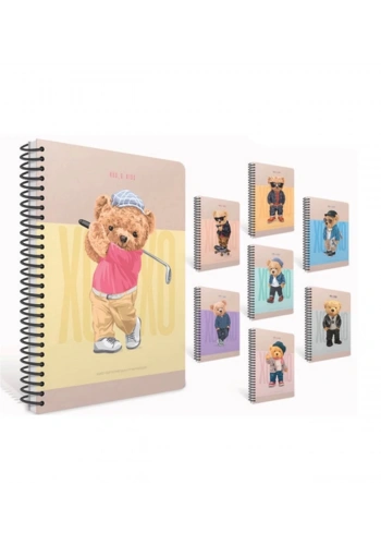 GIPTA XOXO SPİRALLİ A6 80 YP KARTON KPK ÇİZGİLİ DEFTER 6590