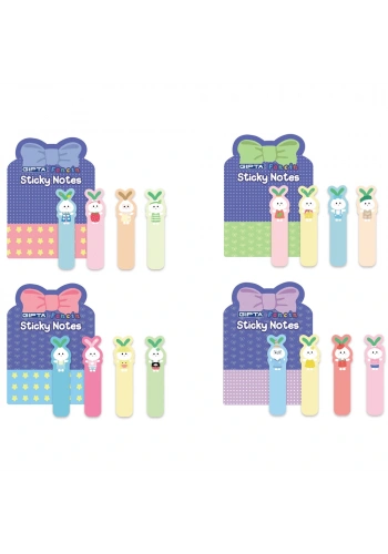 Gıpta Yapışkan Not-4prç.k.ayraçlı Desenli 48 Li Std