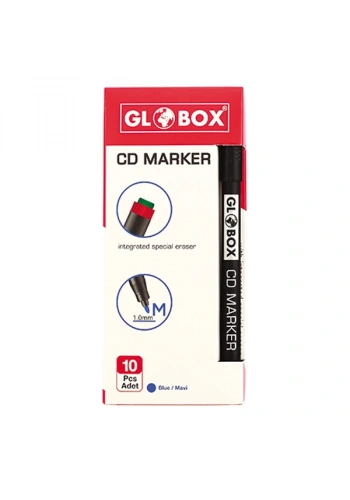 Globox Asetat Kalemi Permanent M Seri Mavi 1004