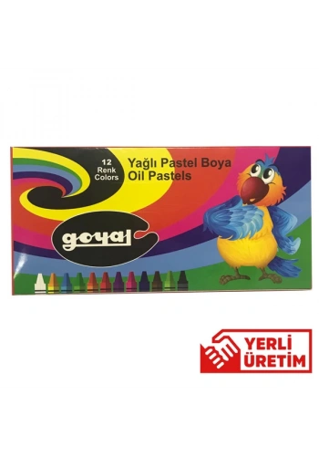 Goyal Pastel Boya Karton 12 Renk Yuvarlak PTL-102