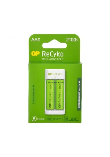 GP E211 2xAA 2100 mAh USB Pil Şarj Cihazı