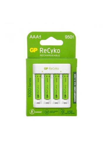 GP E411 4xAAA 1000 mAh USB Pil Şarj Cihazı