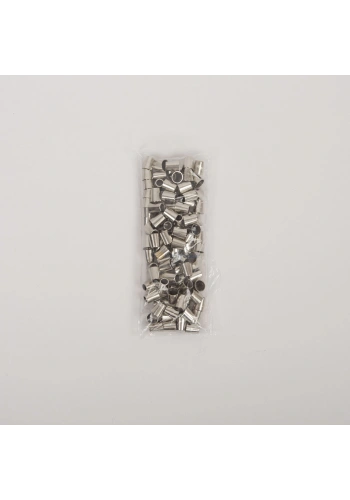 Gümüş Bağ Ucu 100 Adet Nikel