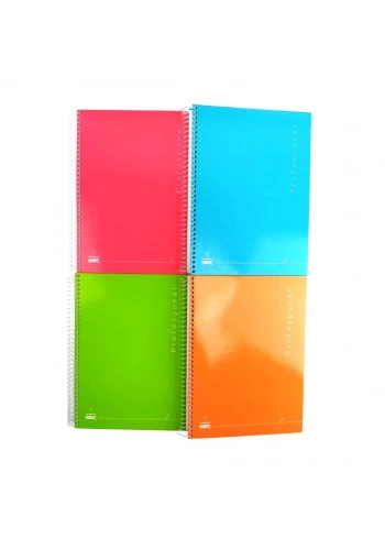 Hakikat Karton Kapak Spiralli Okul Defteri Profesyonel A4 60gr 240yp Çizgili