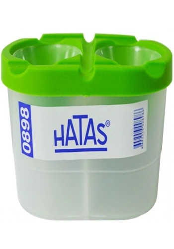 Hatas Fırça Temizleme Su Kabı 2 Bölmeli