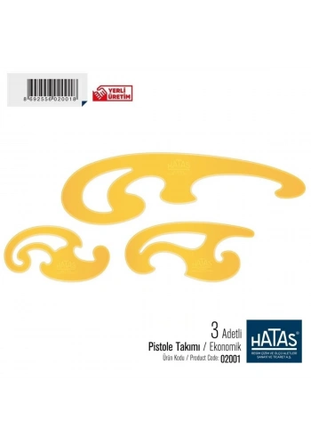 Hatas Pistole Takımı Ekonomik 3 Adetli