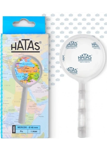 Hatas Plastik Mercek Büyüteç 40 mm.