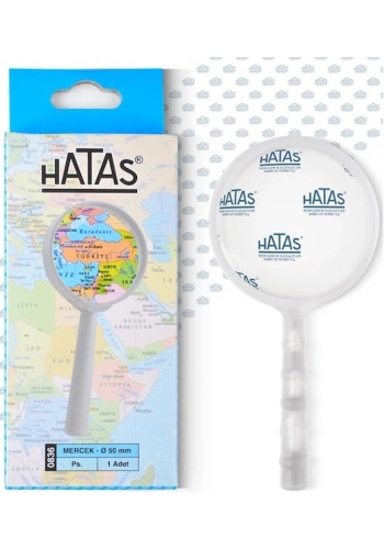 Hatas Plastik Mercek Büyüteç 50 mm.