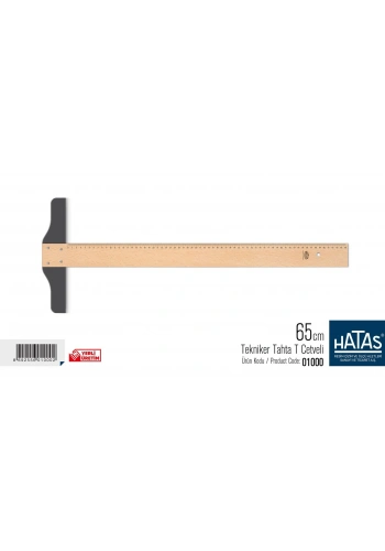 Hatas Tekniker T Cetveli Tahta 65cm