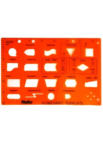 Helix Süreç Şablonu Flowchart Template X08771