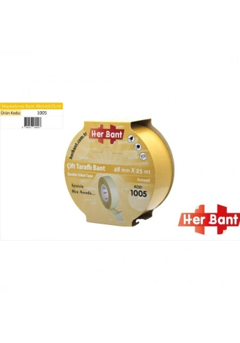 Her Bant Çift Taraflı Bant Askılı 48x25 Mt 1005