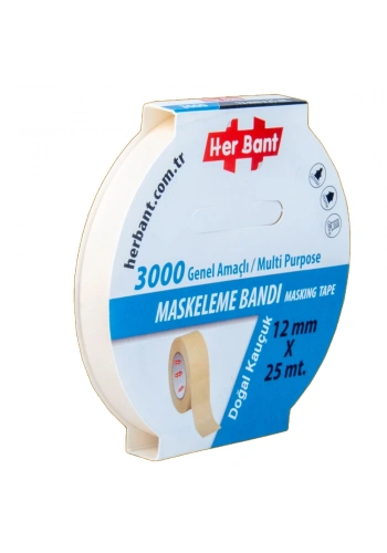 Her Bant Krepe (Maskeleme) Bantı 12 MMx25 Mt 3000
