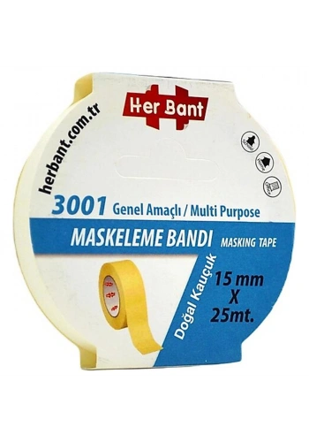 Her Bant Krepe (Maskeleme) Bantı 15 MMx25 Mt 3001