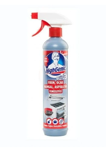 Highgenic KÖPÜK FIRIN,OCAK,MANGAL,ASPİRATÖR TEMİZLEYİCİ 500 ML