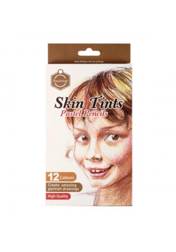 Hobi Market Art Pastel Pencil Skintones Pastel Boya Kalem Seti 12 Renk Ten Renkleri