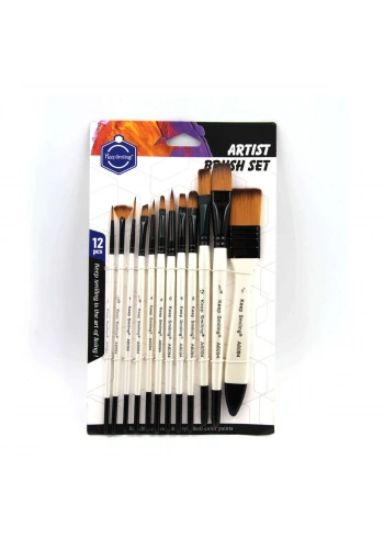 Hobi Market Art Sentetik Karma Fırça Seti 12li