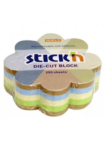 Hopax Stickn Yapışkan Notblok Kraft Çiçek 67x67 250 YP 21834