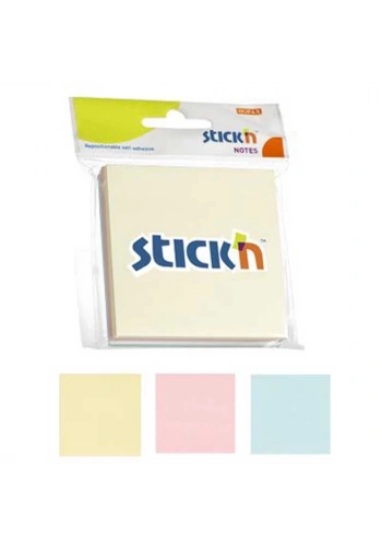 Hopax Stıckn Yapışkanlı Not Kağıdı 3 Blok 150 YP 76x76 3 Pastel Renk 21092