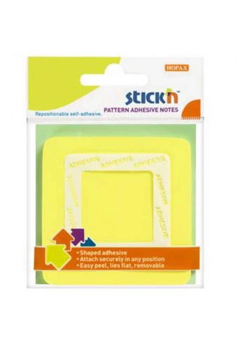 Hopax Stıckn Yapışkanlı Not Kağıdı Kare şekilli 50 YP 70x70 Sarı 21541
