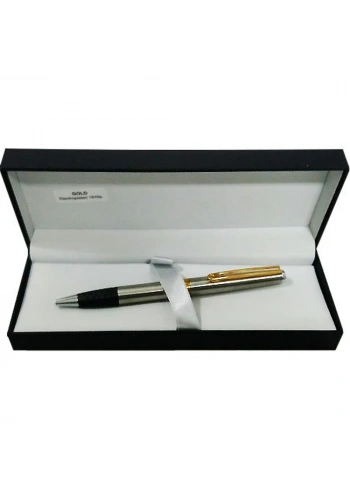 Inoxcrom Tükenmez Kalem Wall Street Serisi Elegance Steel Gold