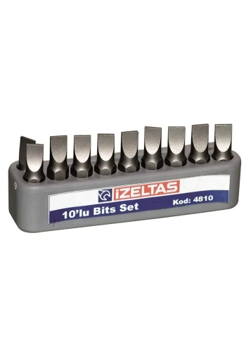 İZELTAŞ Düz Bits Set 25 mm 06x4.5