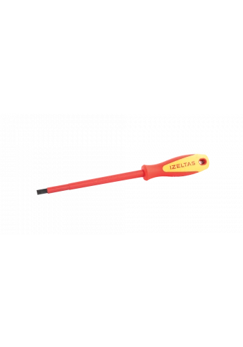 İzeltaş Düz Uçlu Tornavida Elektrikçi İzoleli 1000V