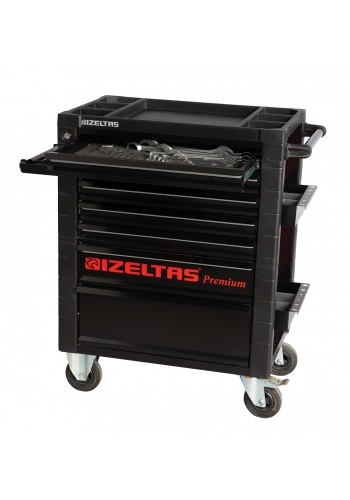 İzeltaş Premium Serisi Takım Dolabı 7 Çekmece Dolu 242 Parça