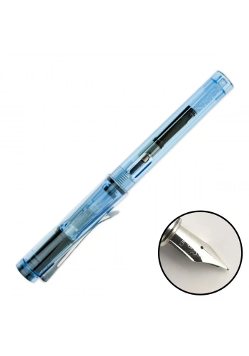 Jinhao Dolma Kalem Fine Şeffaf Mavi