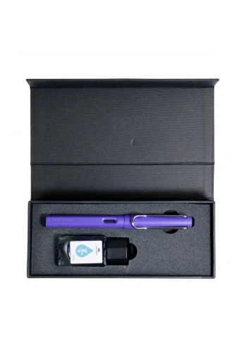 Jinhao Dolma Kalem Seti 15ml Mürekkepli Kutulu Mor