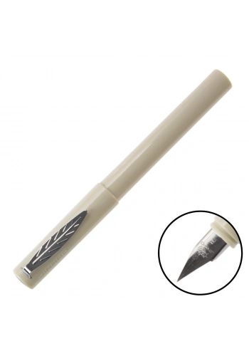 Jinhao Dolma Kalem Yaprak Klipsli Fine Mat Beyaz