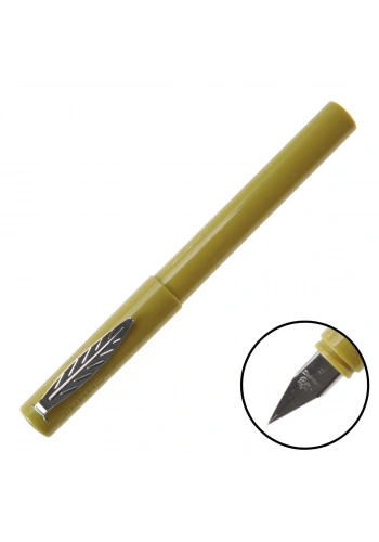 Jinhao Dolma Kalem Yaprak Klipsli Fine Mat Limon Yeşili