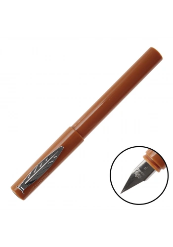 Jinhao Dolma Kalem Yaprak Klipsli Fine Mat Taba