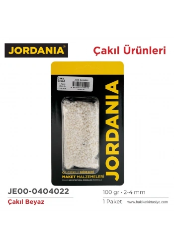 Jordania Çakıl 100gr 4022 Beyaz 2-4mm