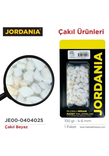 Jordania Çakıl 100gr 4025 Beyaz 4-6mm
