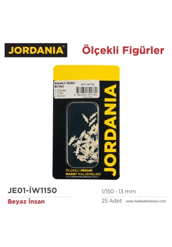 Jordania Maket Beyaz İnsan Figürü 1/150 13mm 25li