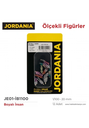 Jordania Maket Boyalı İnsan Figürü 1/100 20mm 12li