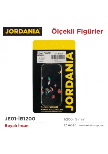 Jordania Maket Boyalı İnsan Figürü 1/200 9mm 12li