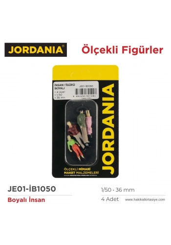 Jordania Maket Boyalı İnsan Figürü 1/50 36mm 4lü
