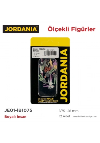 Jordania Maket Boyalı İnsan Figürü 1/75 28mm 12li